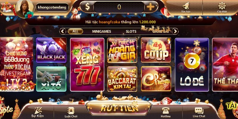                                   Giao diện chính cùng giao diện game ấn tượng